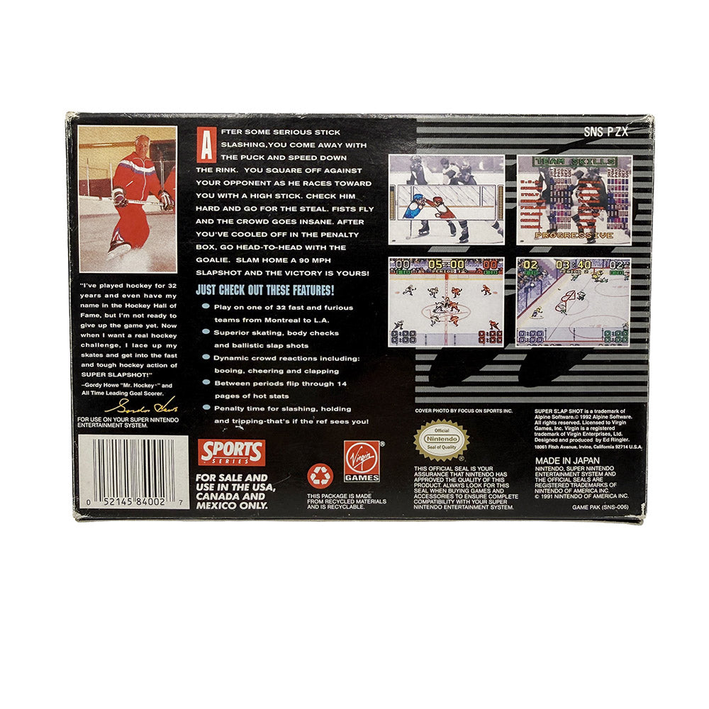 Super Slap Shot Super Nintendo