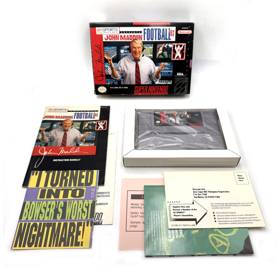 John Madden Football '93 Super Nintendo (US)