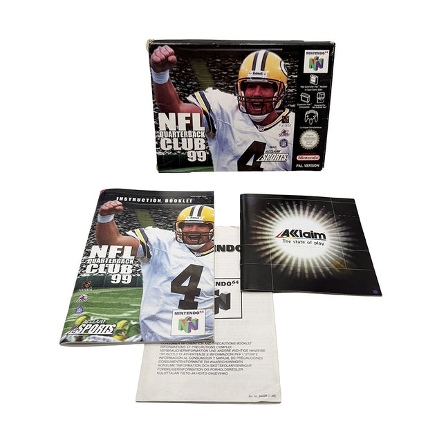 Boite et notices NFL Quarterback Club 99 Nintendo 64