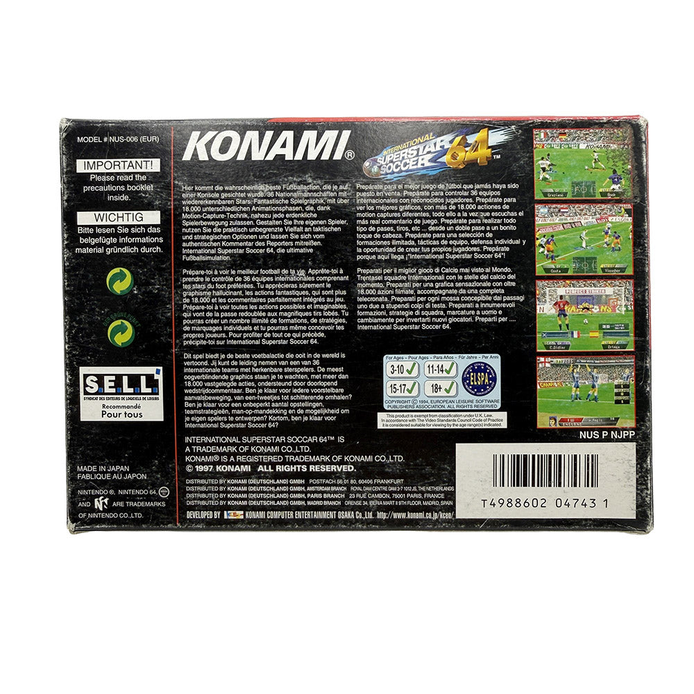 International Superstar Soccer 64 Nintendo 64