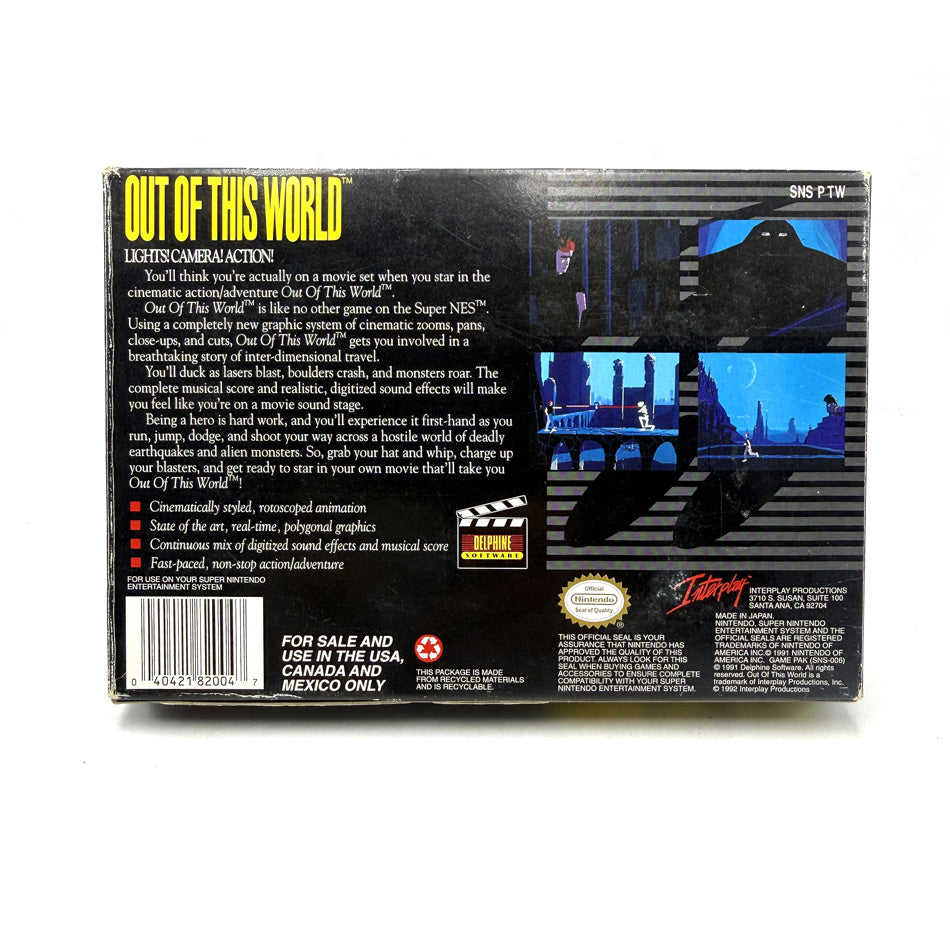 Out Of This World Super Nintendo