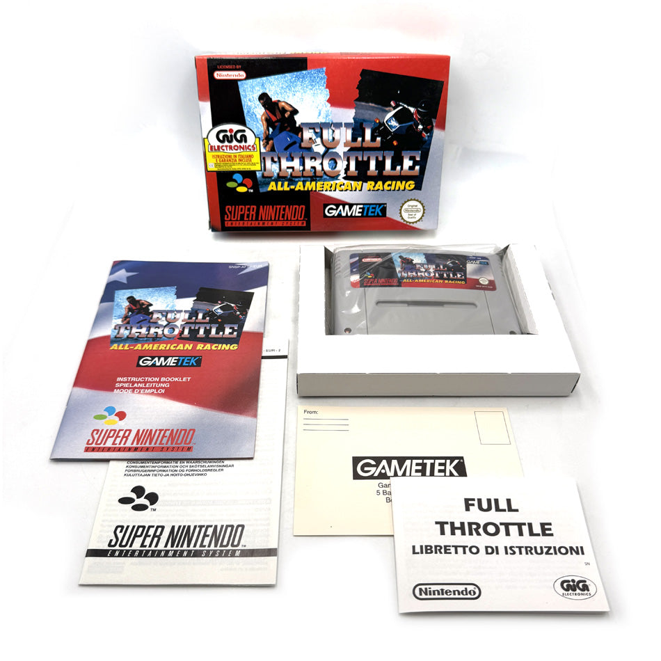Full Throttle All-American Racing Super Nintendo