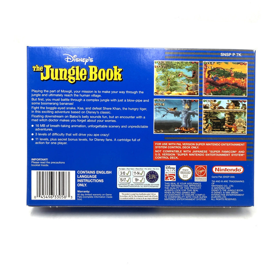 Disney's The Jungle Book Super Nintendo