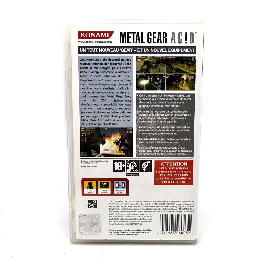 Metal Gear Acid Playstation PSP