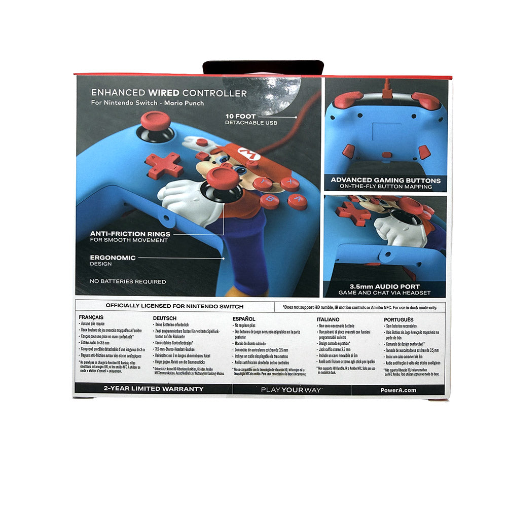 Manette filaire améliorée PowerA Nintendo Switch Super Mario
