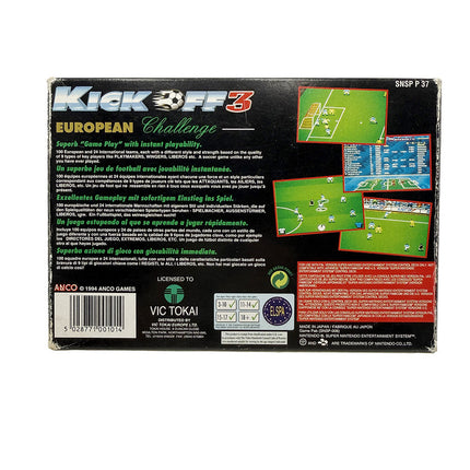 Kick Off 3 European Challenge Super Nintendo