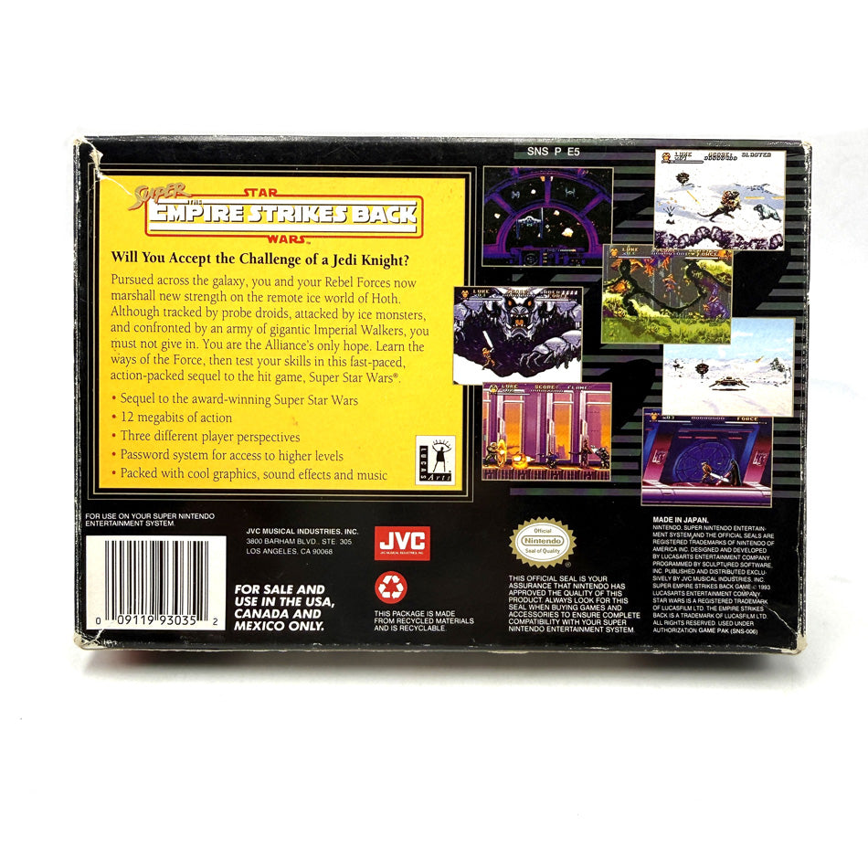 Super Star Wars The Empire Strikes Back Super Nintendo