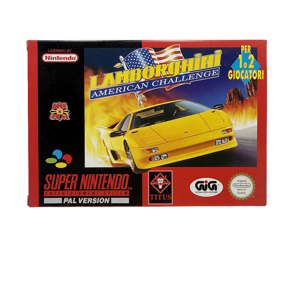 Lamborghini American Challenge Super Nintendo (NOS)