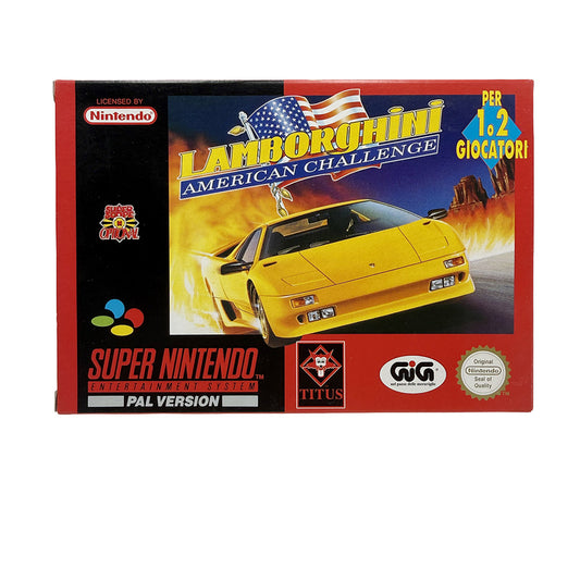 Lamborghini American Challenge Super Nintendo (NOS)