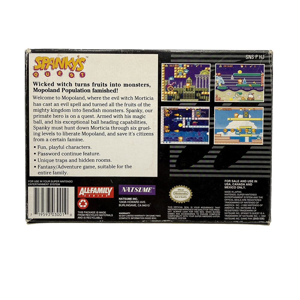 Spanky's Quest Super Nintendo