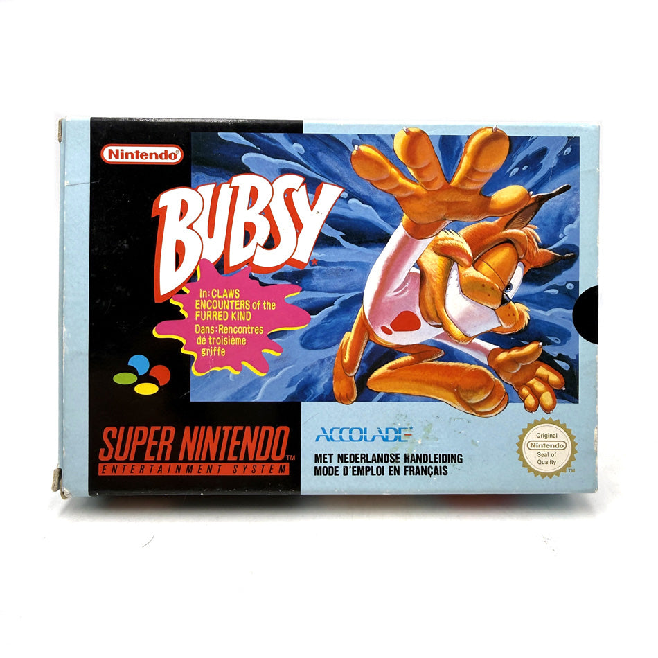 Bubsy in Claws Encounters of the Furred Kind Super Nintendo