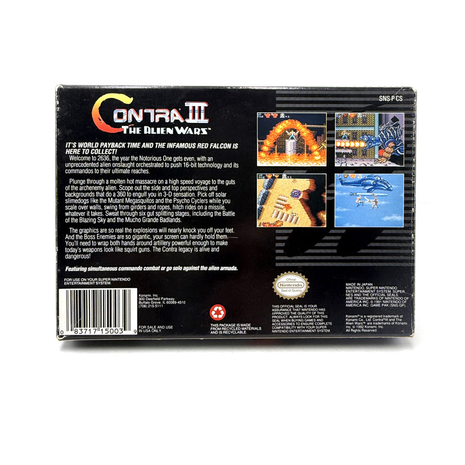 Contra III The Alien Wars Super Nintendo (US)