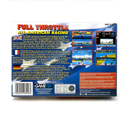 Full Throttle All-American Racing Super Nintendo