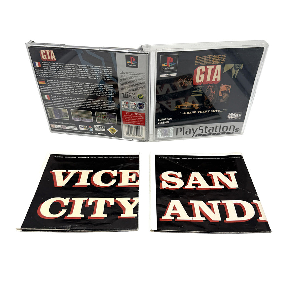 Boite GTA Playstation 1 (avec cartes)