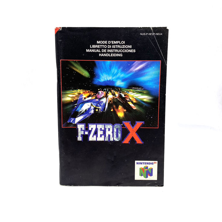 Notice F-Zero X Nintendo 64