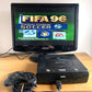 Console Sega Saturn avec manette et jeu Fifa Soccer 96