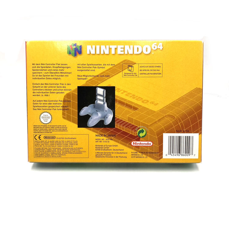 Boite et notice Controller Pak Nintendo 64