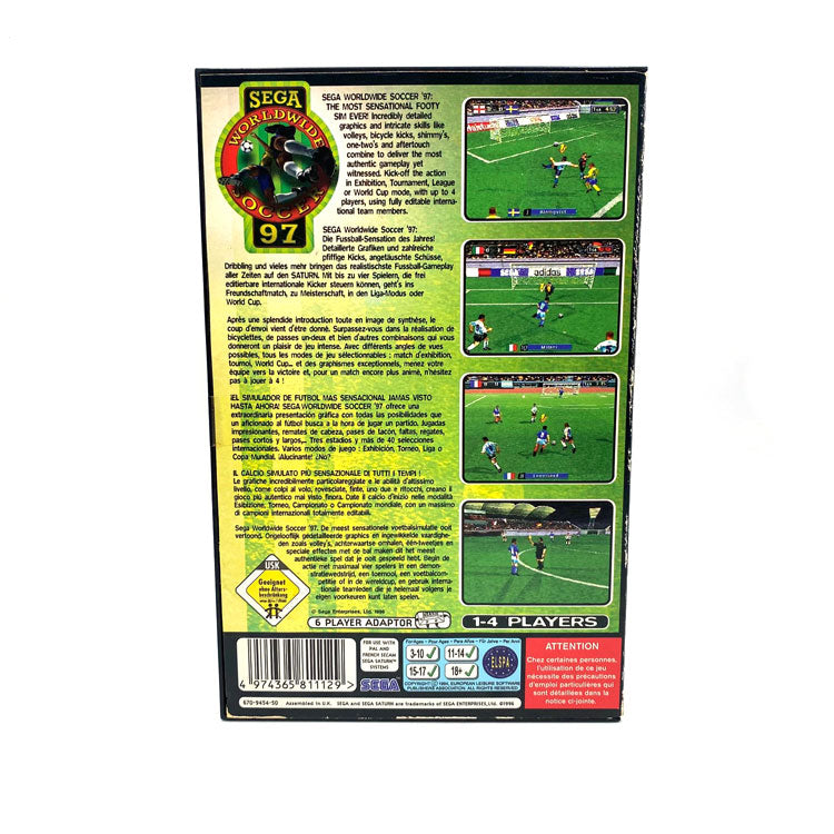 Sega Worldwide Soccer 97 Sega Saturn