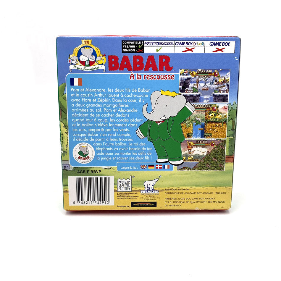 Babar À La Rescousse Nintendo Game Boy Advance