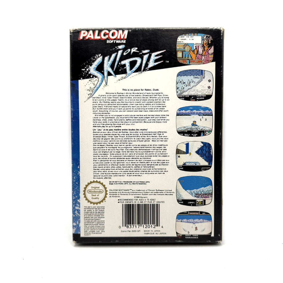 Ski Or Die Nintendo NES