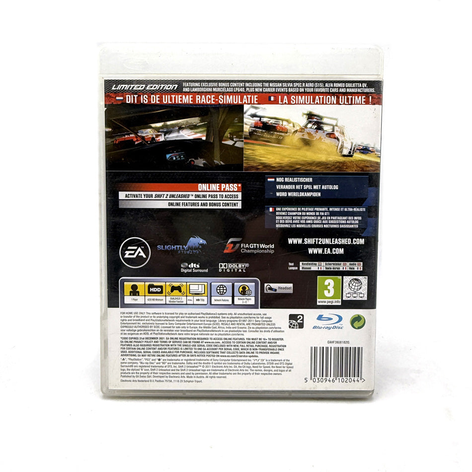 Need For Speed Shift 2 Unleashed Limited Edition Playstation 3