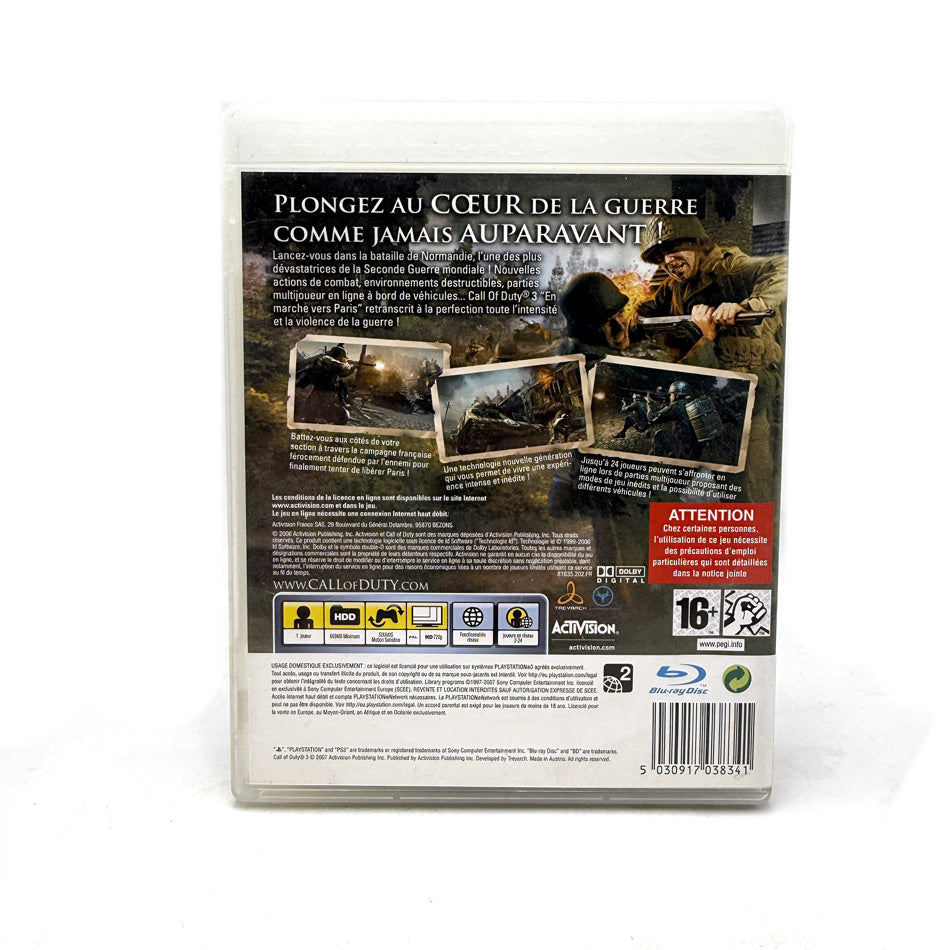 Call of Duty 3 En marche vers Paris Playstation 3