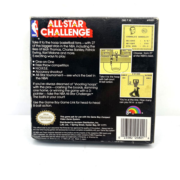 NBA All-Star Challenge Nintendo Game Boy