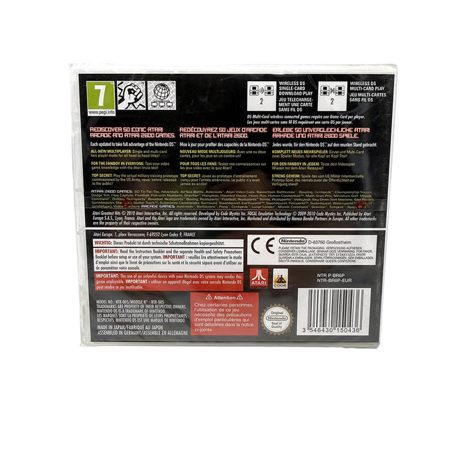 Atari Greatest Hits Volume 1 Nintendo DS (New in sealed blister pack)