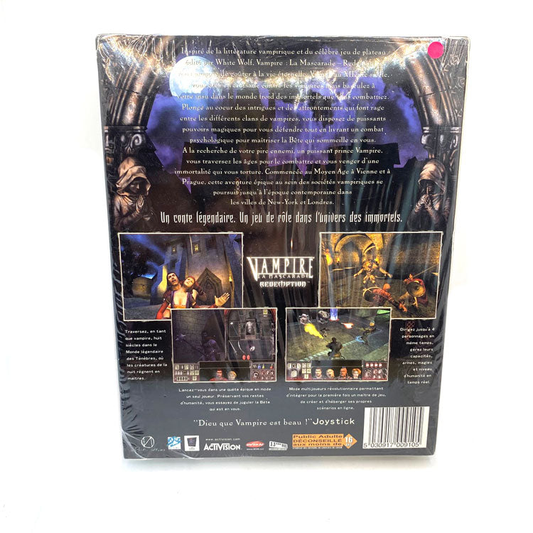Vampire La Mascarade Redemption Edition Limitée PC Big Box (NEUF SOUS BLISTER)