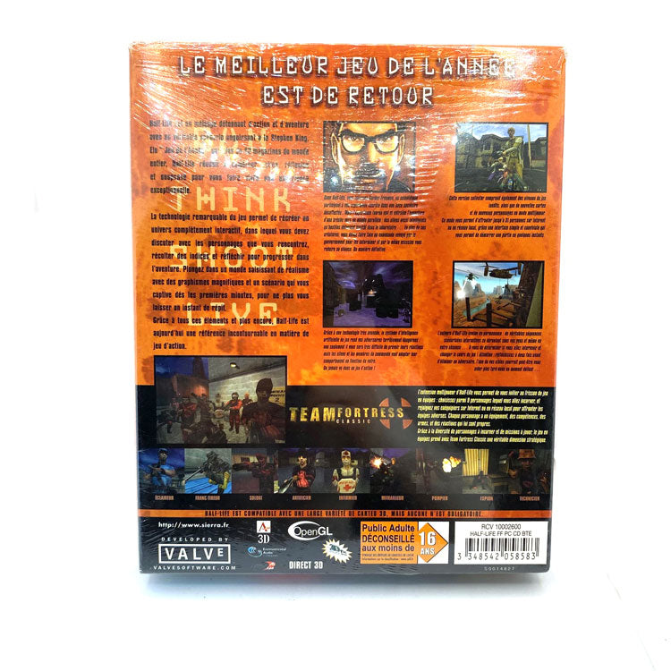 Half-Life Le Jeu De L'Année Edition Collector PC Big Box