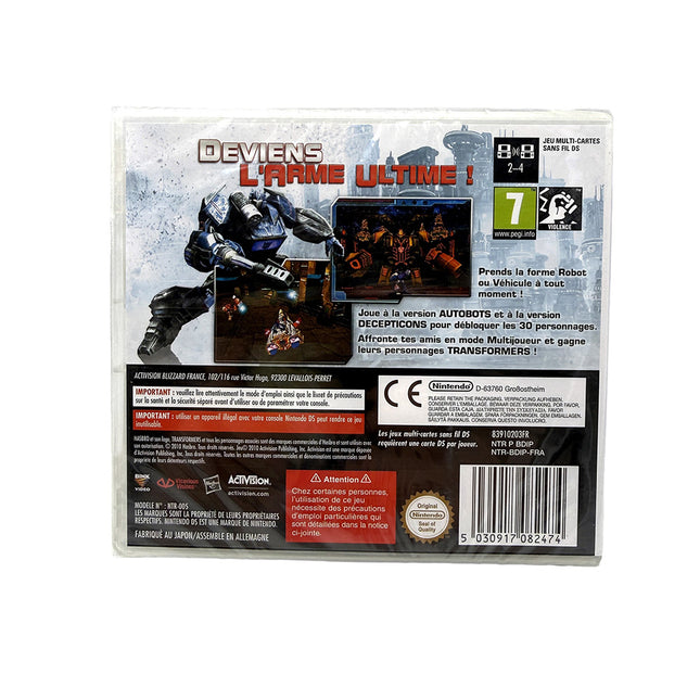 Transformers La Guerre pour Cybertron Decepticons Nintendo DS (Neuf sous blister)