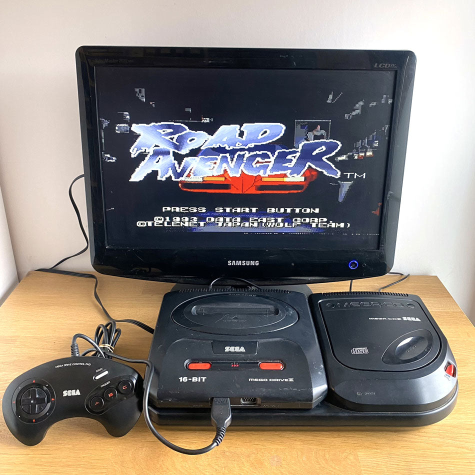 Console Sega Megadrive II + Mega-CD II 