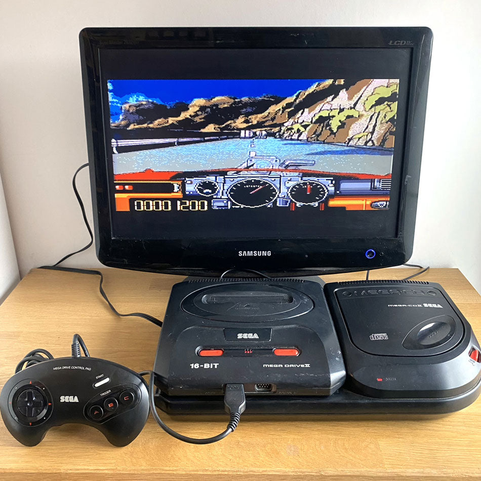 Console Sega Megadrive II + Mega-CD II 