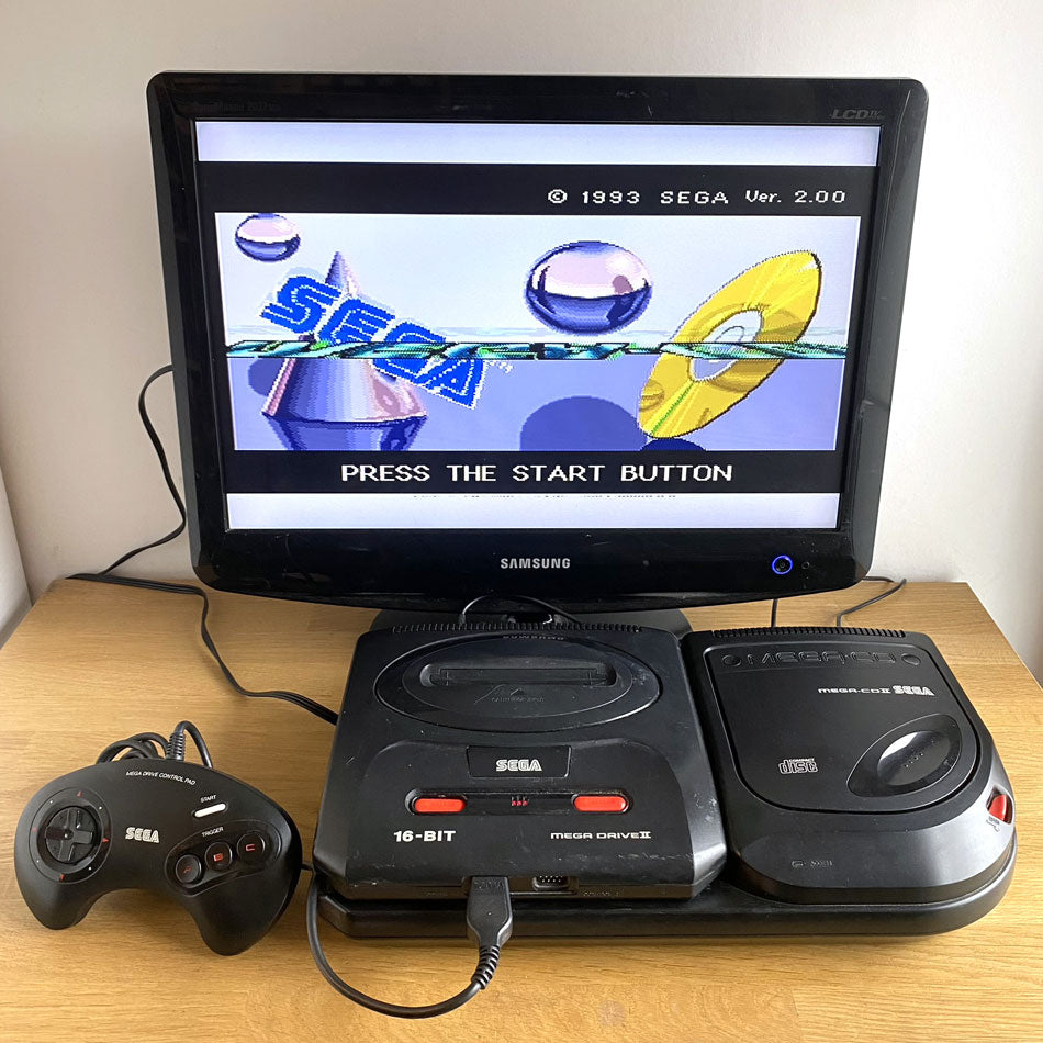 Console Sega Megadrive II + Mega-CD II 