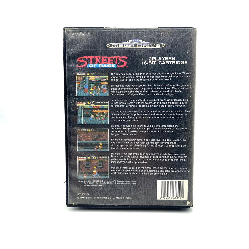 Streets Of Rage Sega Megadrive