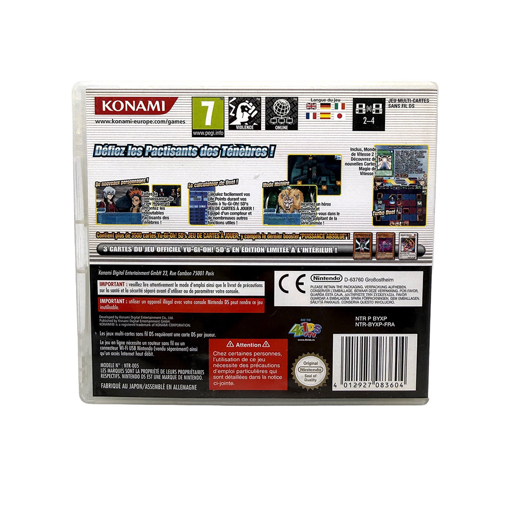 Boite et notices Yu-Gi-Oh! 5D's World Championship 2010 Reverse of Arcadia Nintendo DS (avec cartes)