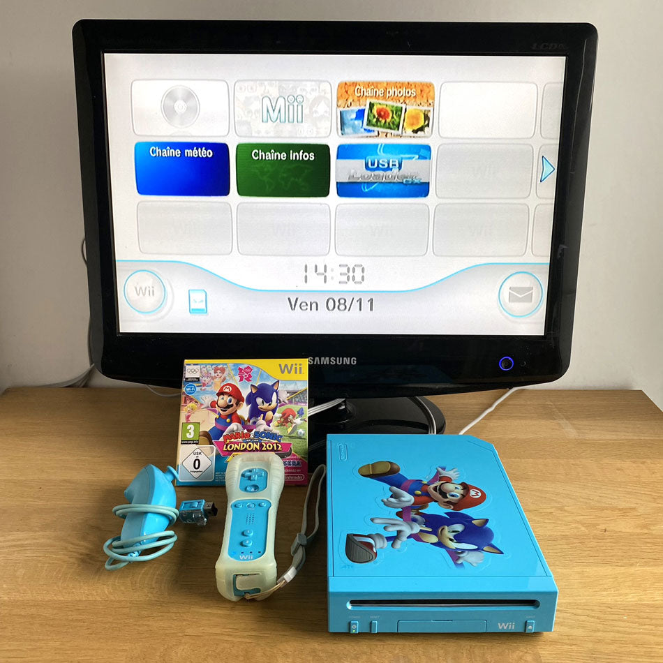 Mario Limited Edition Blue Wii Nintendo Wii Blue Limited Edition