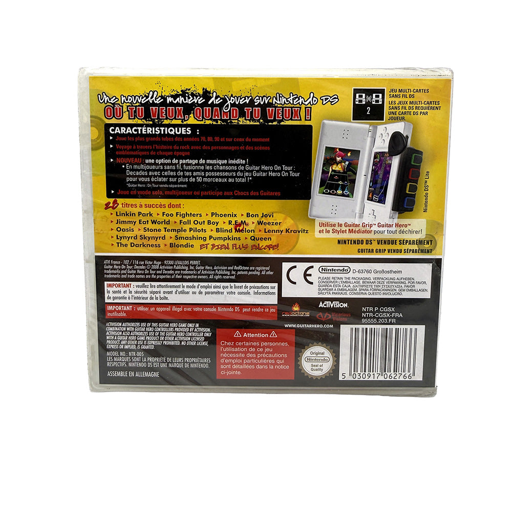 Guitar Hero On Tour Decades Nintendo DS (Neuf sous blister)