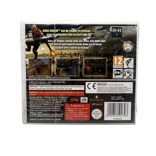 Duke Nukem Critical Mass Nintendo DS (Neuf sous blister)