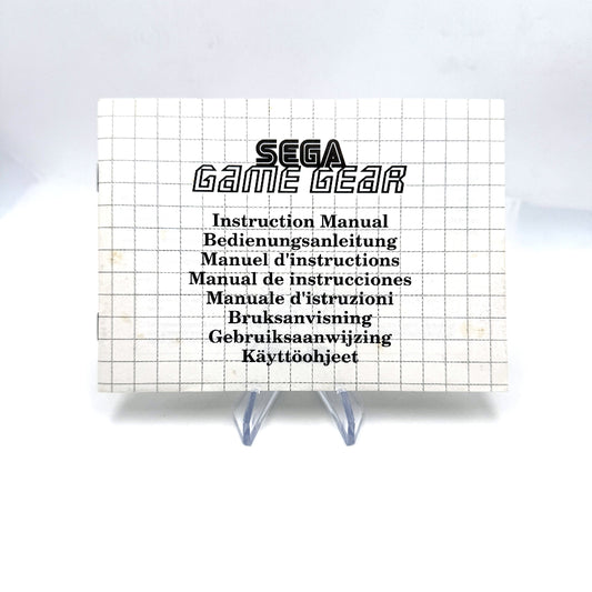 Notice Manuel d'Instructions Sega Game Gear