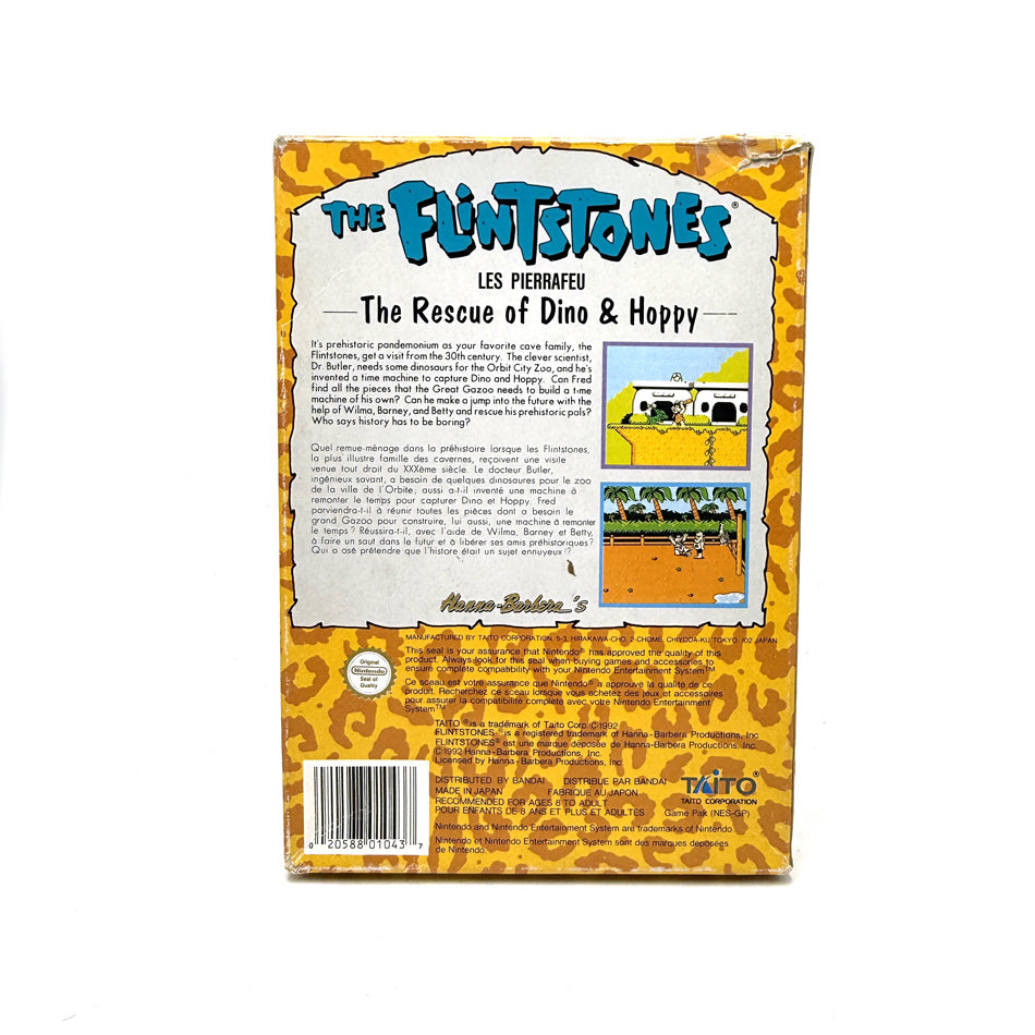 The Flintstones: The Rescue of Dino & Hoppy Nintendo NES (Les Pierrafeu)