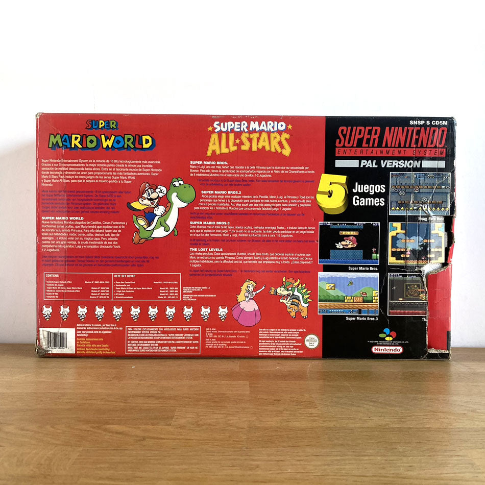 Console Super NIntendo Super Mario 5 Stars Pack