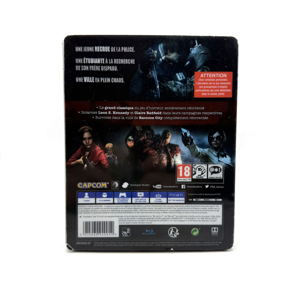 Resident Evil 2 Playstation 4 Steelbook Edition