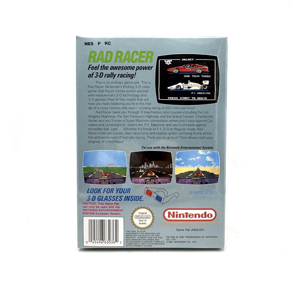 Rad Racer Nintendo NES (Neuf sous blister)