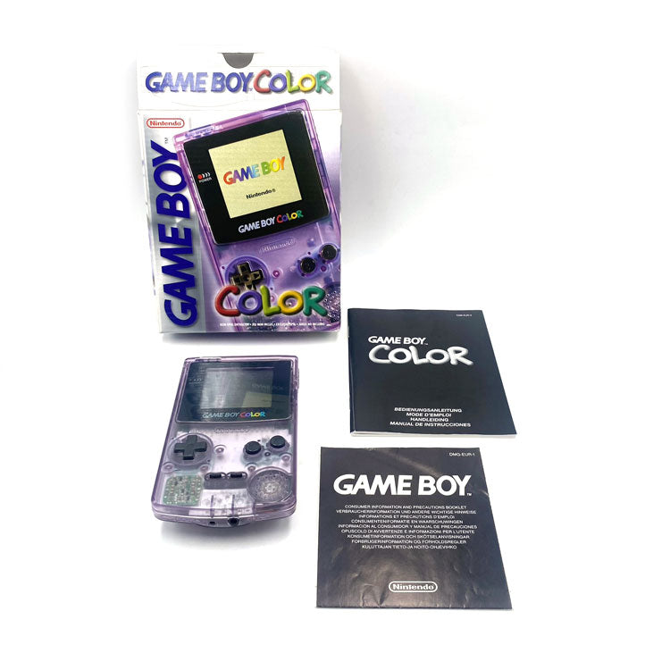 Gameboy 2024 Color Atomic Purple Box + Manuals