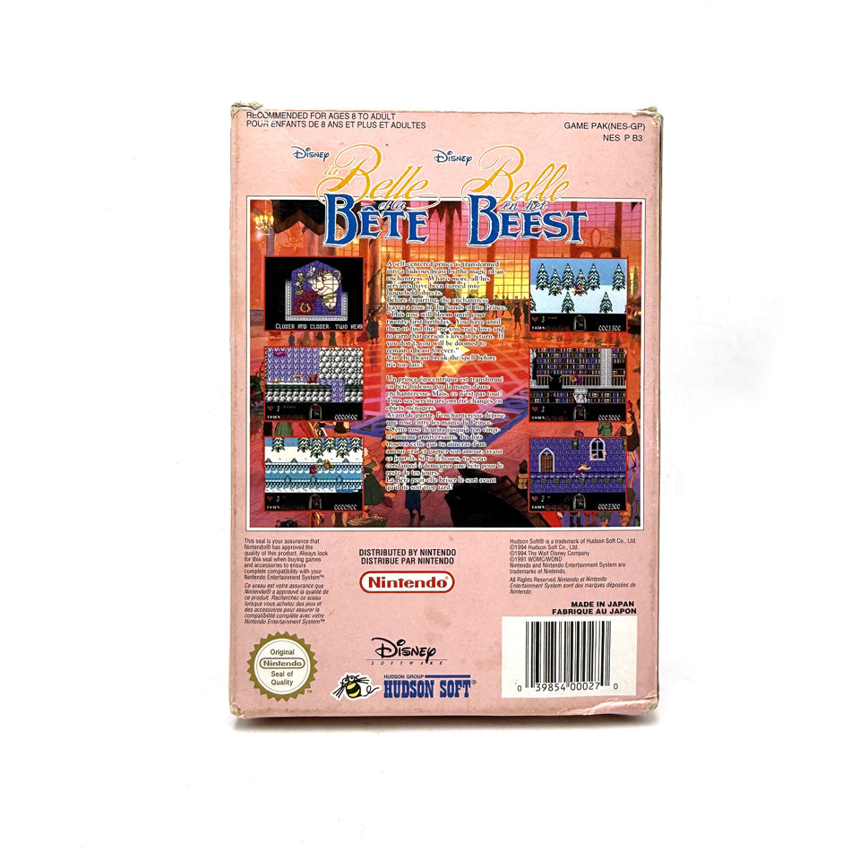La Belle et la Bête Nintendo NES