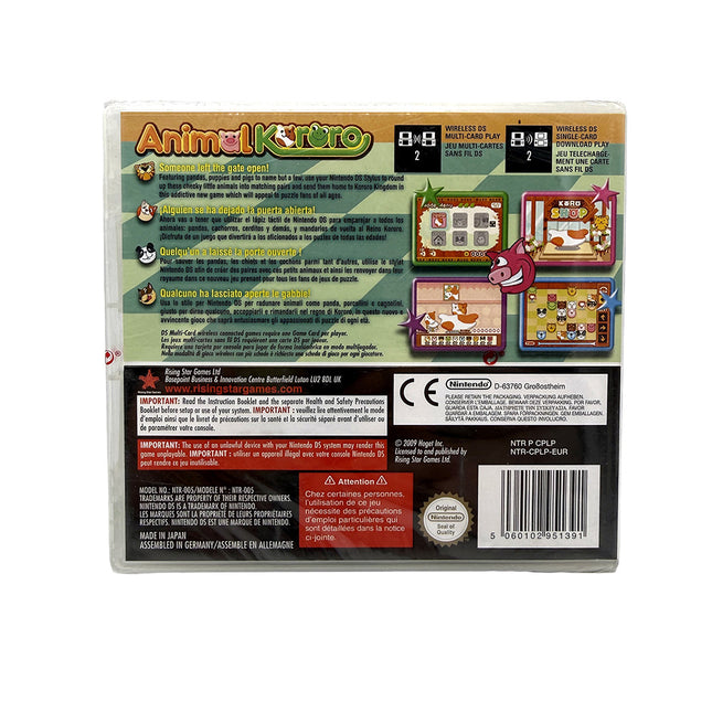 Animal Kororo Nintendo DS (Neuf sous blister)