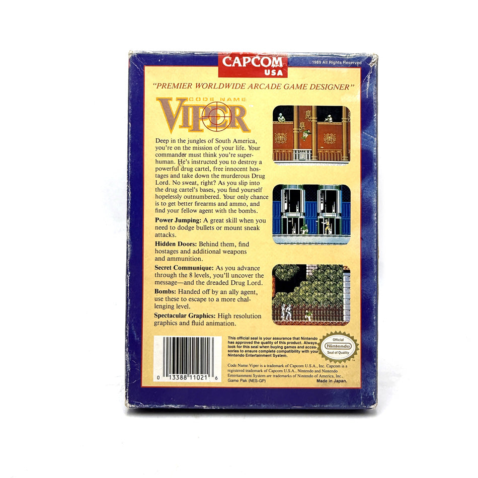 Code Name Viper Nintendo NES 
