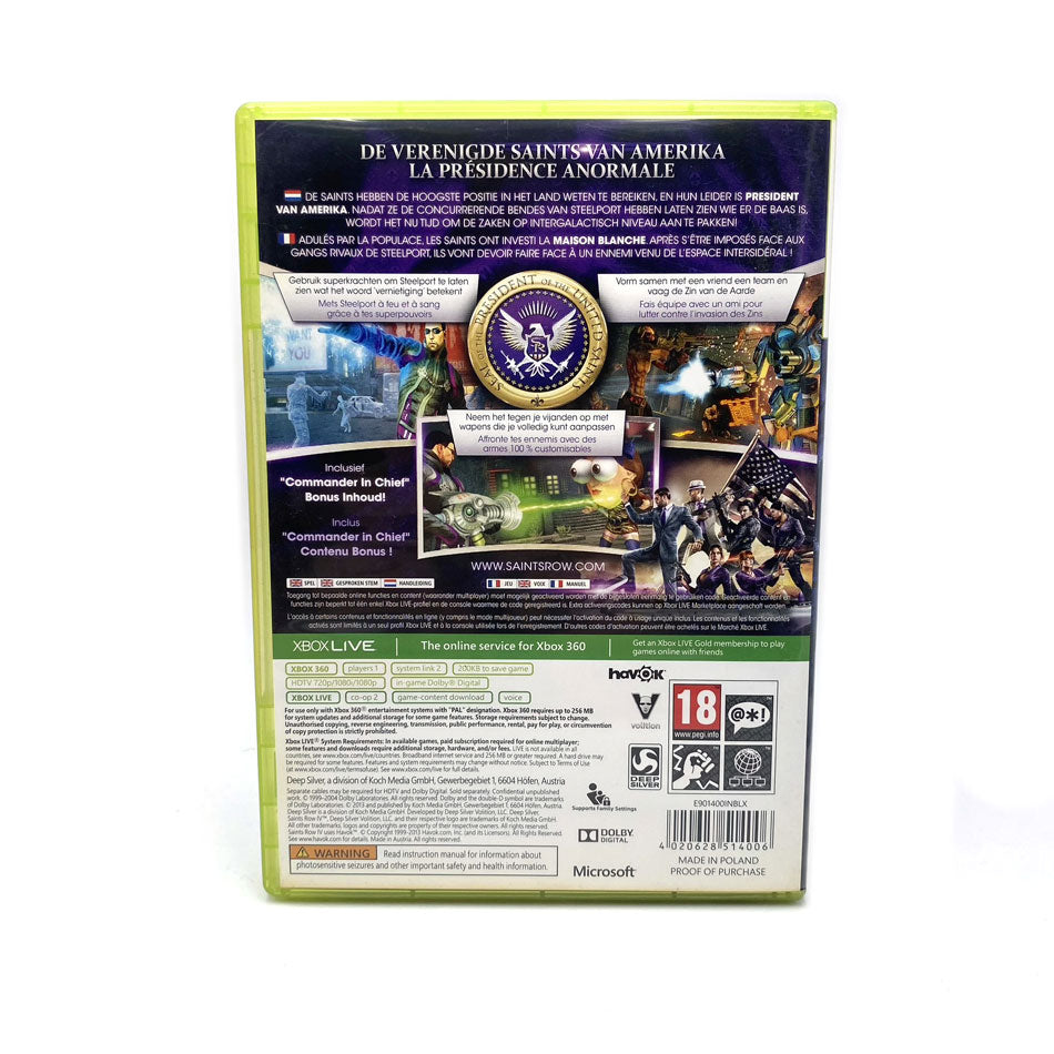 Saints Row IV Commander In Chief Edition Xbox 360