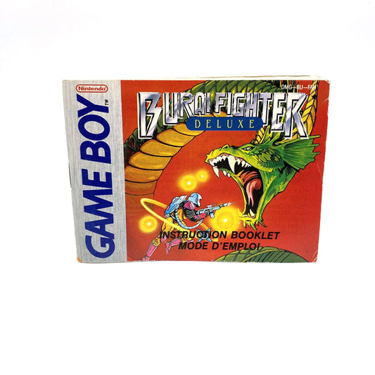 Notice Burai Fighter Deluxe Nintendo Game Boy